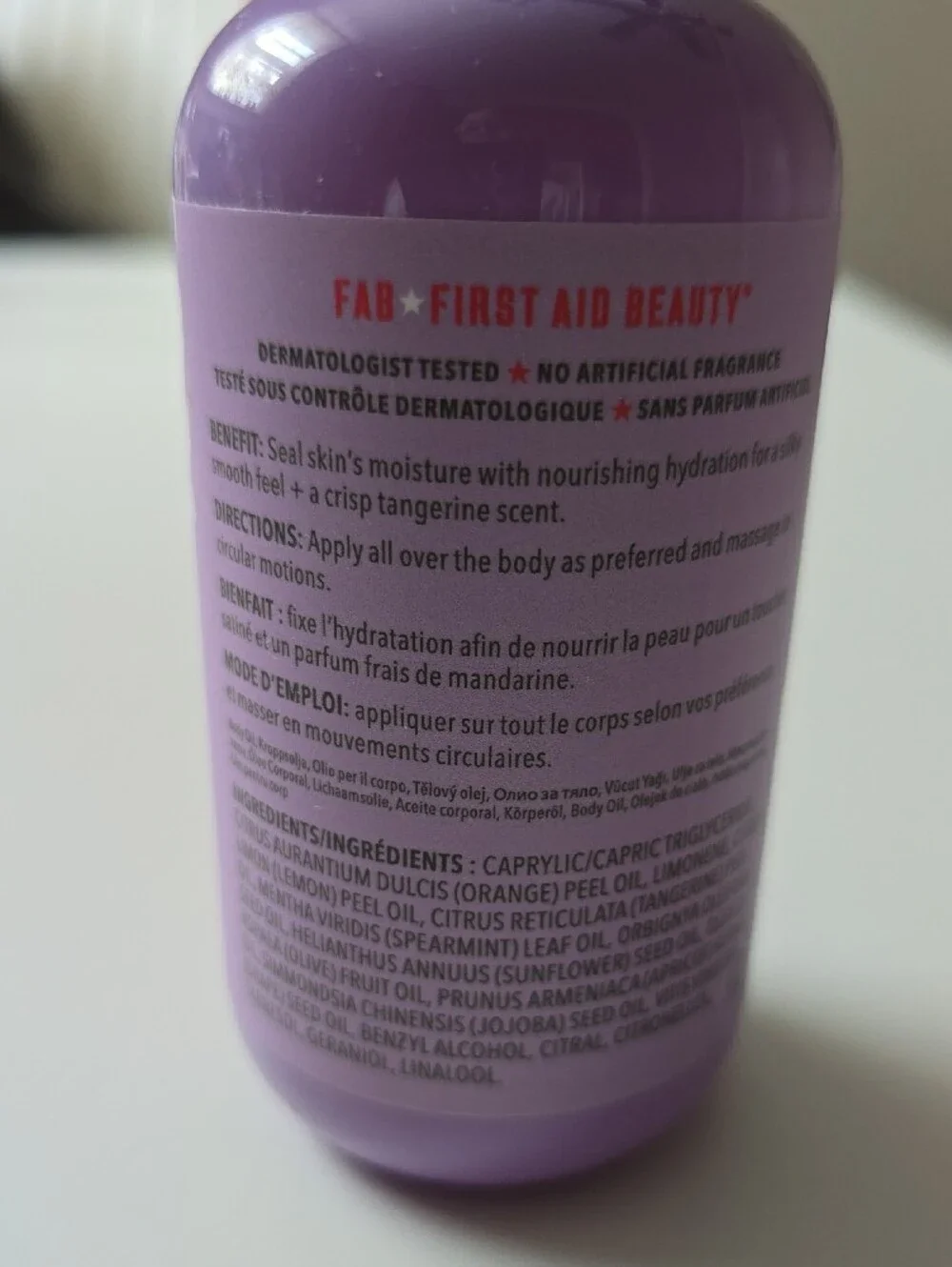 First Aid Beauty Nourishing After-Shower Body Oil